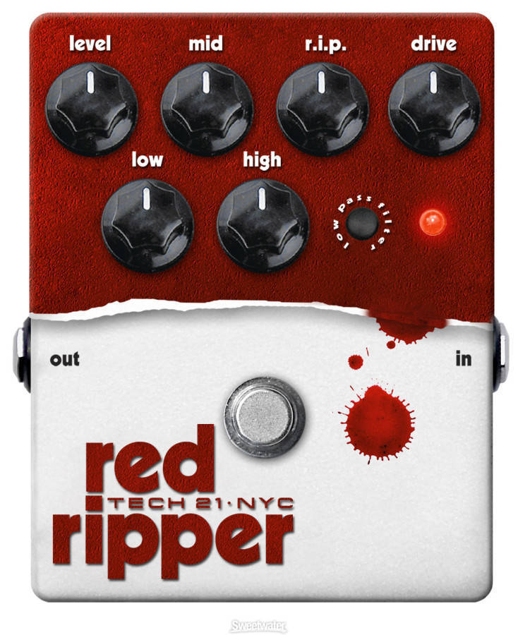 Red Ripper Bass Fuzz Distortion Pedal