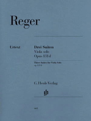 Three Suites op. 131d for Viola solo - Reger/Beyer - Solo Viola - Book