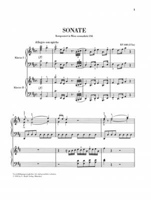 Works for two Pianos - Mozart/Seiffert - Piano Duet (2 Pianos, 4 Hands) - Book