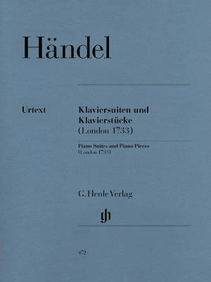 Piano Suites and Piano Pieces (London 1733) - Handel/Derr/Schilde - Piano - Book