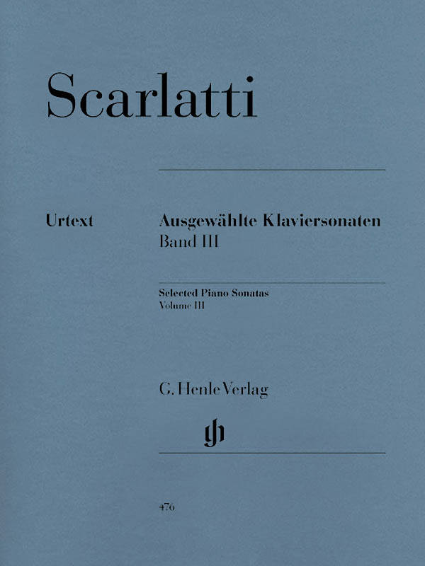 Selected Piano Sonatas, Volume III - Scarlatti /Johnsson /Kraus - Piano - Book