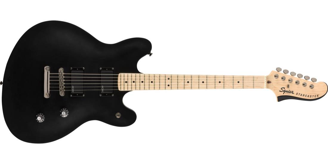 Contemporary Active Starcaster, Maple Fingerboard - Flat Black
