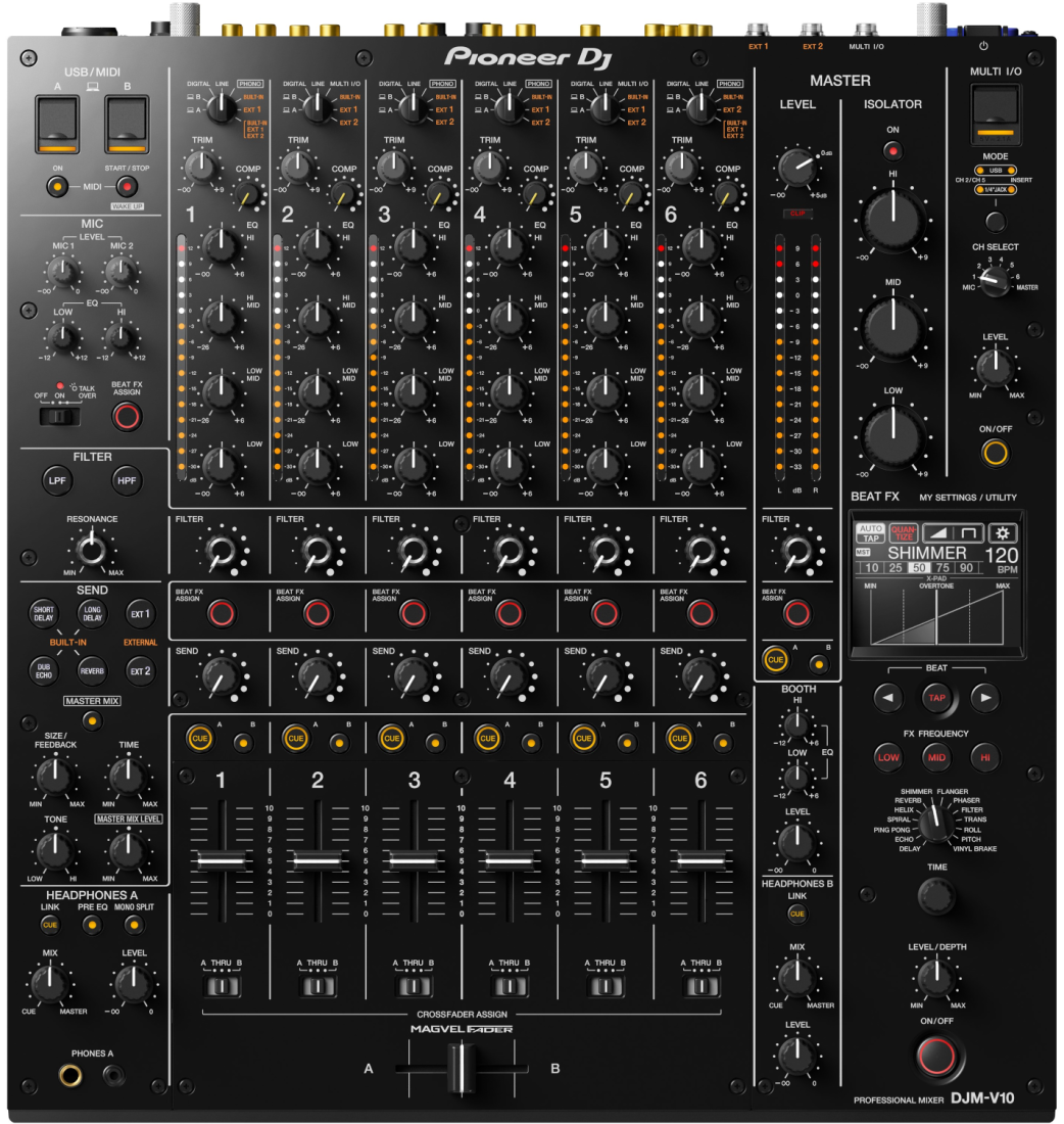 DJM-V10 6-Channel Professional DJ Mixer