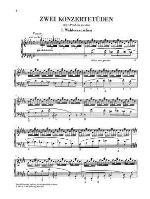 Two Concert Etudes - Liszt/Eckhardt/Haug-Freienstein - Piano - Book