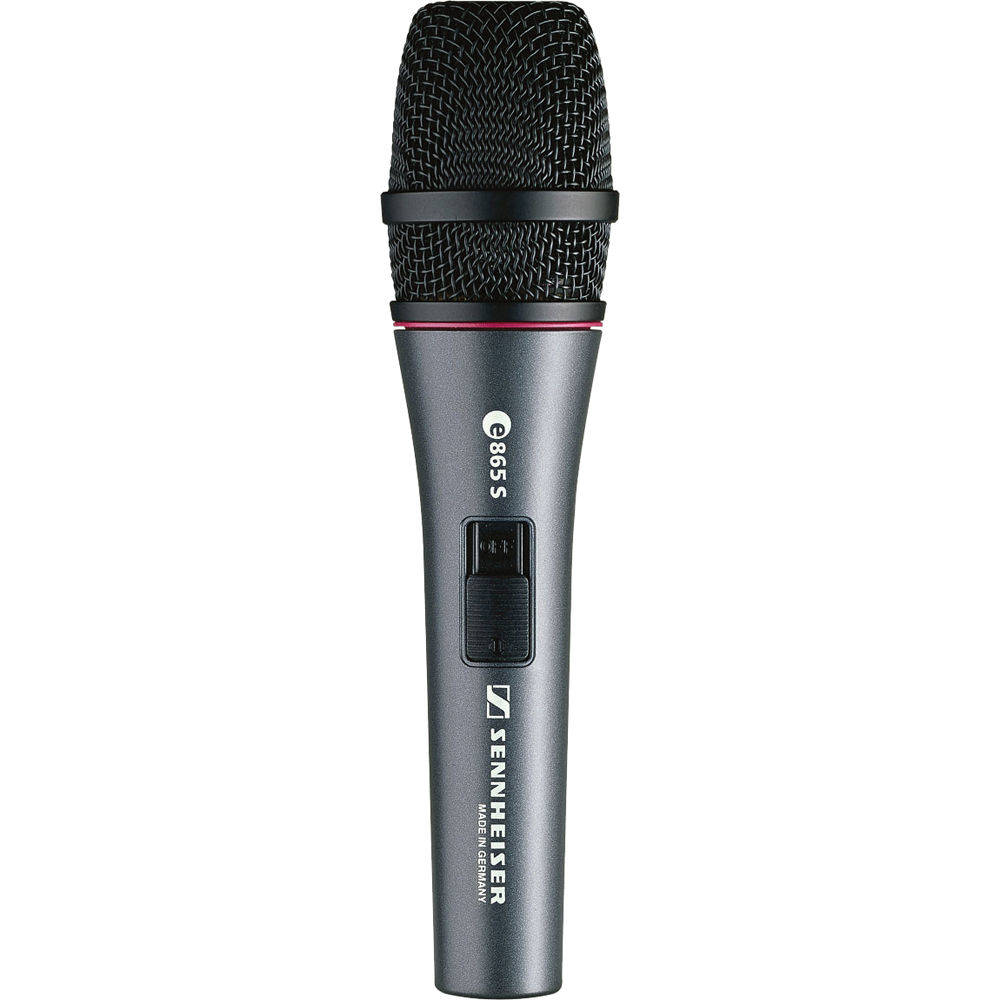 E865 S Handheld Supercardioid Condenser Microphone with Noiseless On/Off Switch