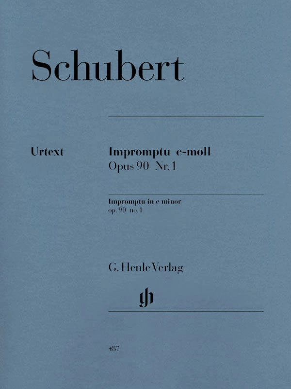 Impromptu c minor op. 90 no. 1 D 899 - Schubert/Gieseking - Piano - Sheet Music