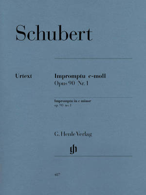 G. Henle Verlag - Impromptu c minor op. 90 no. 1 D 899 - Schubert/Gieseking - Piano - Sheet Music