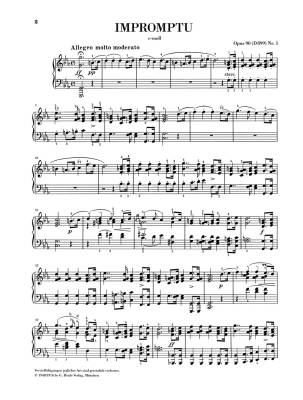 Impromptu c minor op. 90 no. 1 D 899 - Schubert/Gieseking - Piano - Sheet Music