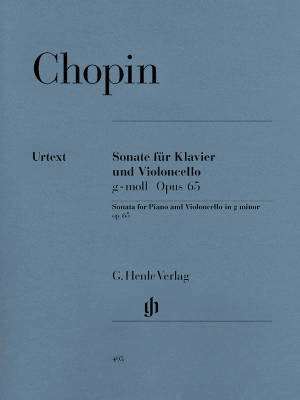 G. Henle Verlag - Sonata g minor op. 65 - Chopin /Zimmermann /Kanngiesser - Cello/Piano - Sheet Music