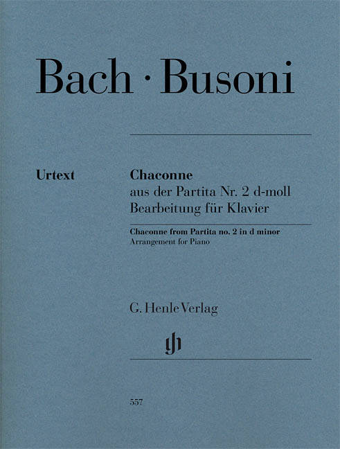Chaconne from Partita no. 2 d minor - Bach, Busoni /Mullemann /Hamelin - Piano - Sheet Music