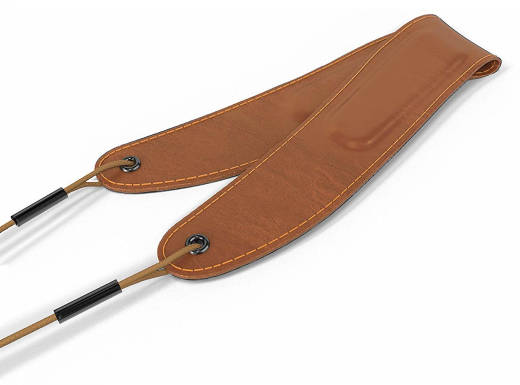 Padded Leather Saxophone Strap - Brown - Large