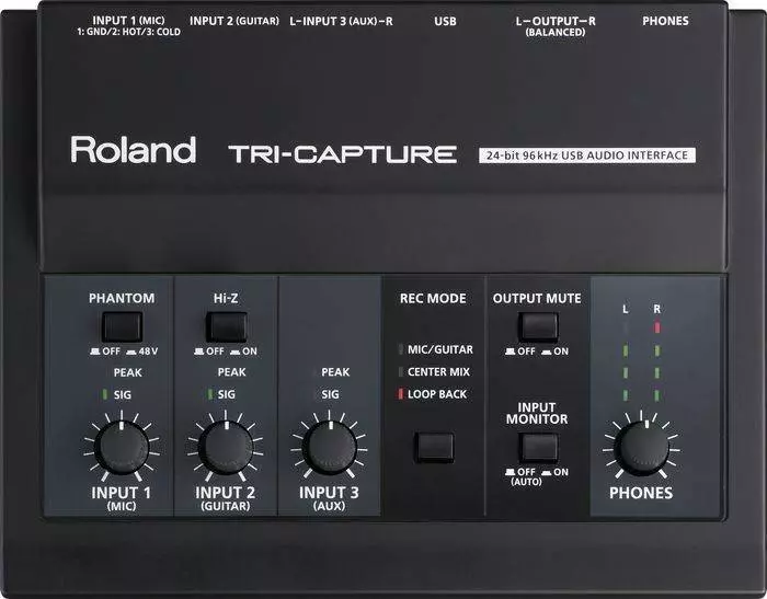 Tri-capture USB Audio Interface