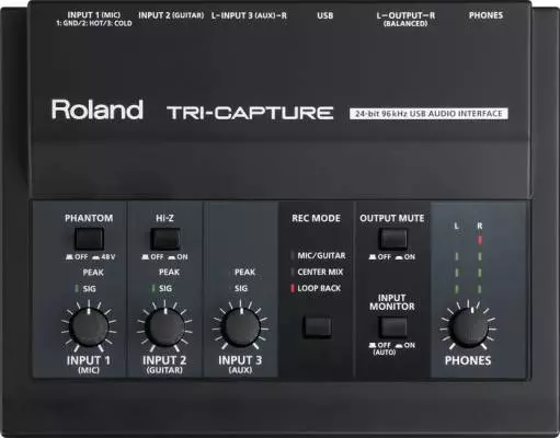 Tri-capture USB Audio Interface