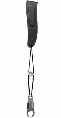 DAddario Woodwinds - Padded Leather Saxophone Strap - Black - Small
