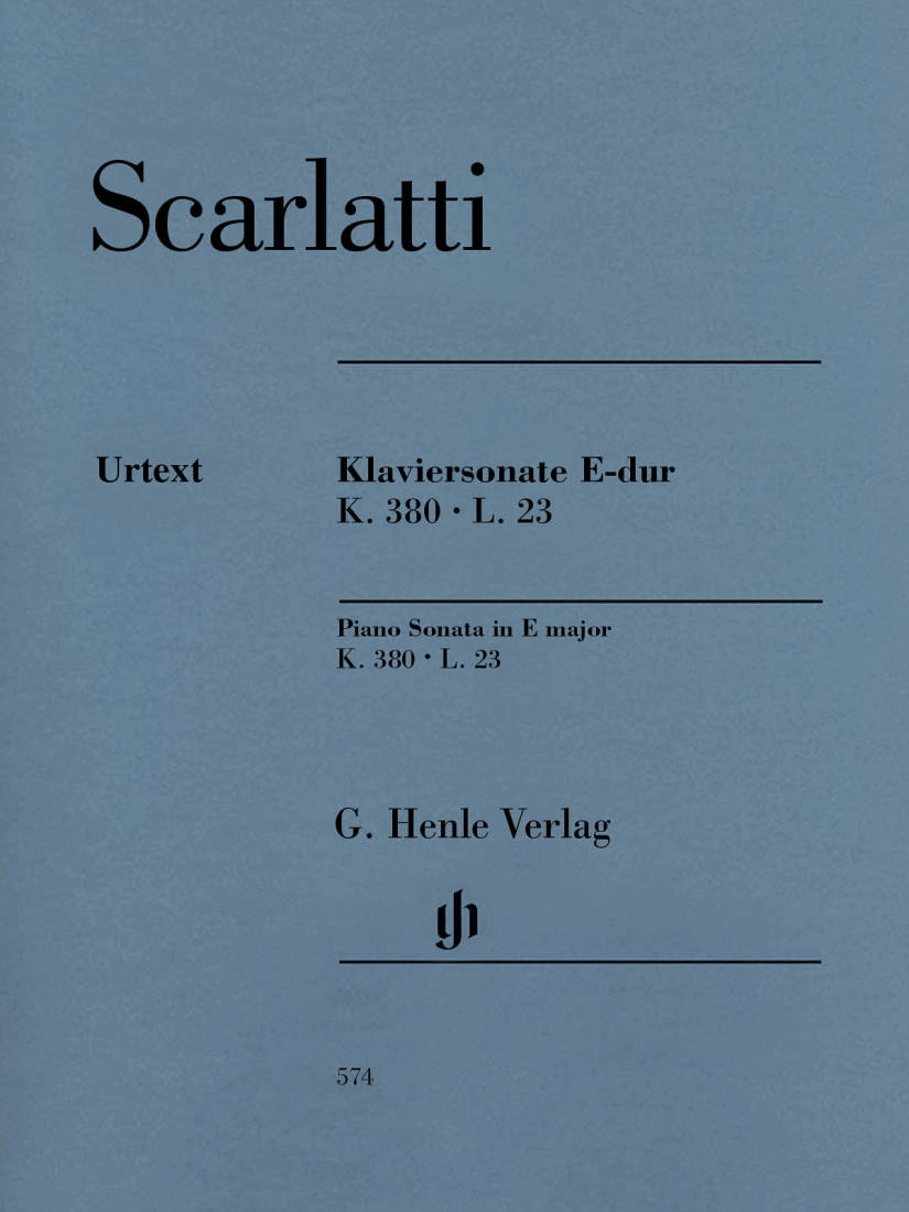 Sonate pour piano en mi majeur K. 380, L. 23 - Scarlatti /Johnsson /Kraus - Piano - Partitions