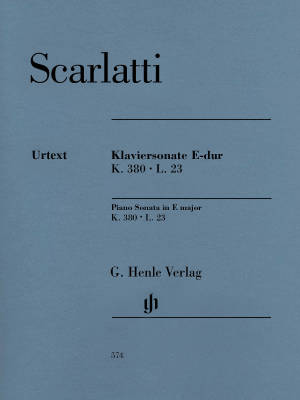 G. Henle Verlag - Piano Sonata in E major K. 380, L. 23 - Scarlatti /Johnsson /Kraus - Piano - Sheet Music