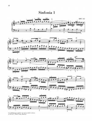 Sinfonias (Three Part Inventions) - Bach/Scheideler/Schneidt - Piano - Book