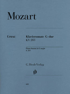 G. Henle Verlag - Piano Sonata G major K. 283 (189h) - Mozart /Herttrich /Theopold - Piano - Sheet Music
