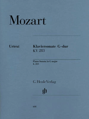 G. Henle Verlag - Piano Sonata G major K. 283 (189h) - Mozart /Herttrich /Theopold - Piano - Sheet Music