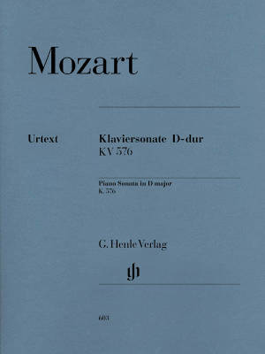 G. Henle Verlag - Piano Sonata D major K. 576 - Mozart /Herttrich /Theopold - Piano - Sheet Music