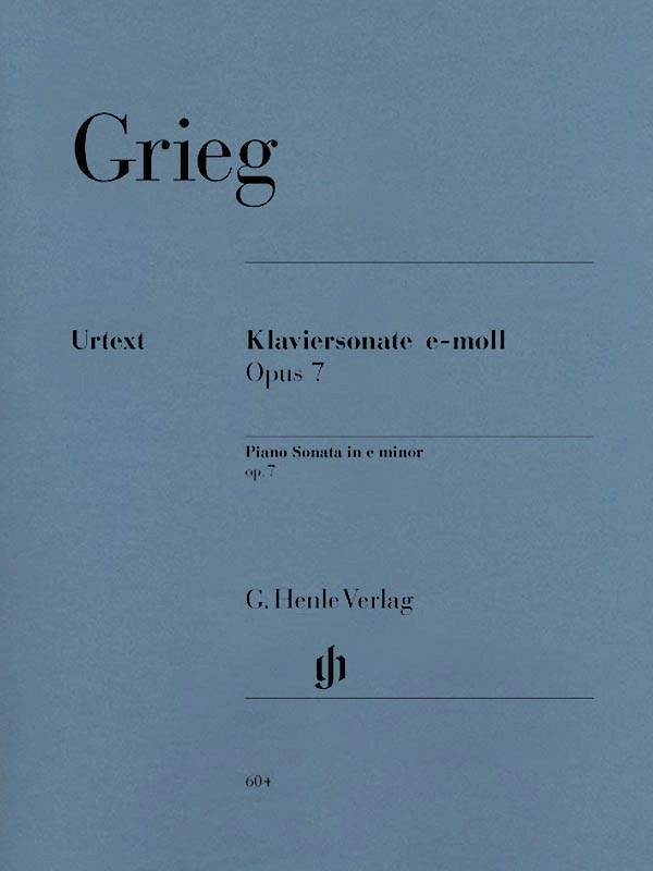 Piano Sonata e minor op. 7 - Grieg /Heinemann /Steen-Nokleberg - Piano - Sheet Music