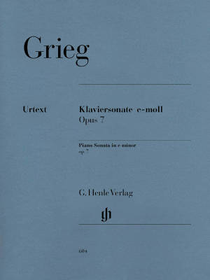 G. Henle Verlag - Piano Sonata e minor op. 7 - Grieg /Heinemann /Steen-Nokleberg - Piano - Sheet Music