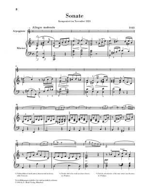 Sonata a minor D 821 (Arpeggione) - Schubert /Seiffert /Weber- Viola/Piano - Sheet Music