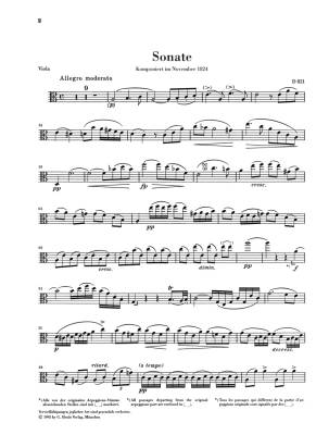 Sonata a minor D 821 (Arpeggione) - Schubert /Seiffert /Weber- Viola/Piano - Sheet Music