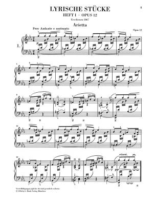 Lyric Pieces Volume I, op. 12 - Grieg /Heinemann /Einar Steen-Nokleberg - Piano - Book