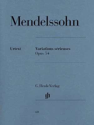 G. Henle Verlag - Variations serieuses op. 54 - Mendelssohn /Jost /Theopold - Piano - Book