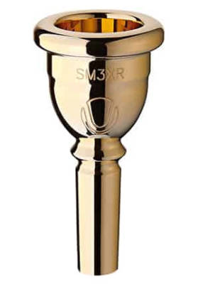 SM3XR Steven Mead Ultra Large Shank Euphonium Mouthpiece - Gold Plated