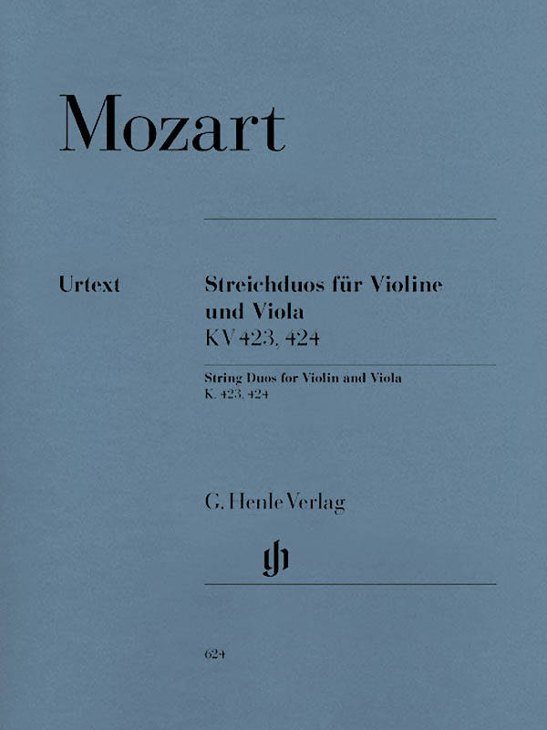 String Duos K. 423, 424 - Mozart/Bensieck - Violin/Viola - Score/Parts