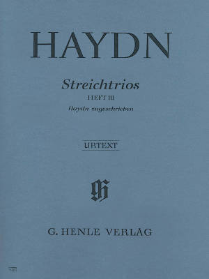 G. Henle Verlag - String Trios, Volume III (attributed to Haydn) - Haydn/MacIntyre/Brook - 2 Violins/Cello - Parts Set