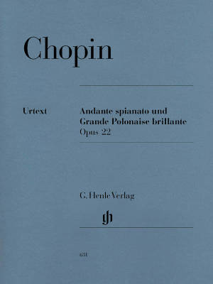 G. Henle Verlag - Andante spianato and Grande Polonaise brillante E flat major op. 22 - Chopin /Zimmermann /Schilde - Piano - Sheet Music