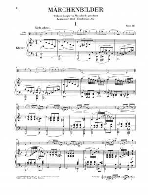 Fairy-Tale Pictures op. 113 - Schumann /Haug-Freienstein /Weber - Viola/Piano - Sheet Music