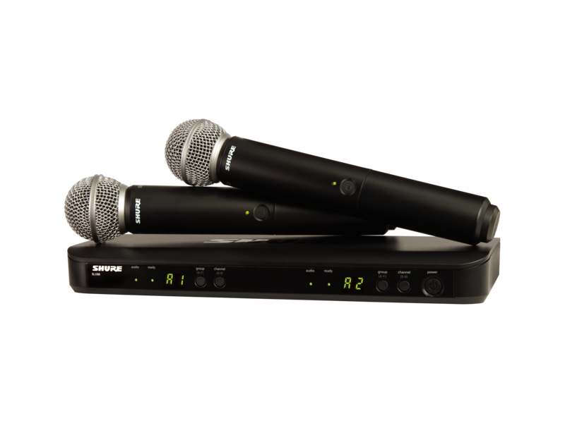 BLX288/SM58 Dual-Transmitter Handheld Wireless System (H9: 512 - 542 MHz)