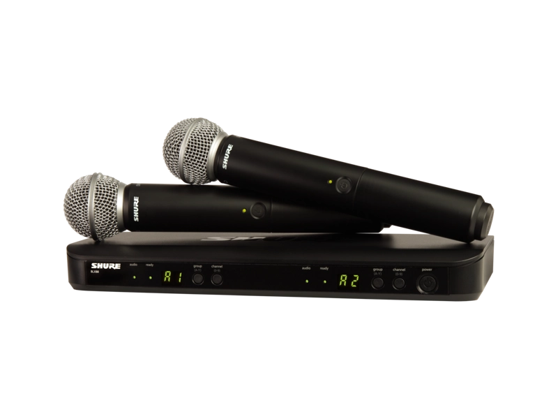 BLX288/SM58 Dual-Transmitter Handheld Wireless System (H9: 512 - 542 MHz)