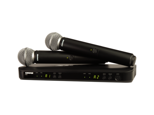 BLX288/SM58 Dual-Transmitter Handheld Wireless System (H11: 572-596 MHz)