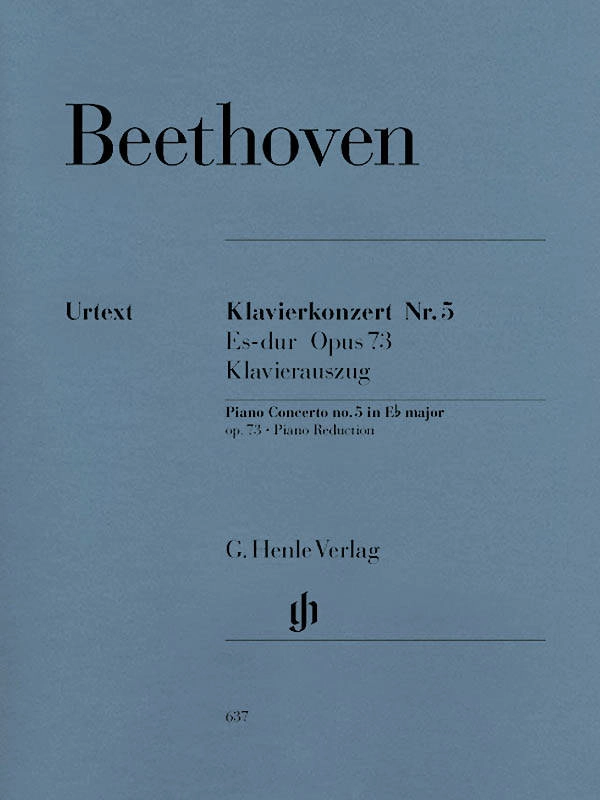 Piano Concerto no. 5 E flat major op. 73 - Beethoven/Kuthen/Kann - Piano/Piano Reduction (2 Pianos, 4 Hands) - Book