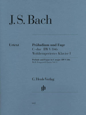 G. Henle Verlag - Prelude and Fugue C major BWV 846 (Well-Tempered Clavier Part I) - Bach/Heinemann/Schiff - Piano - Sheet Music