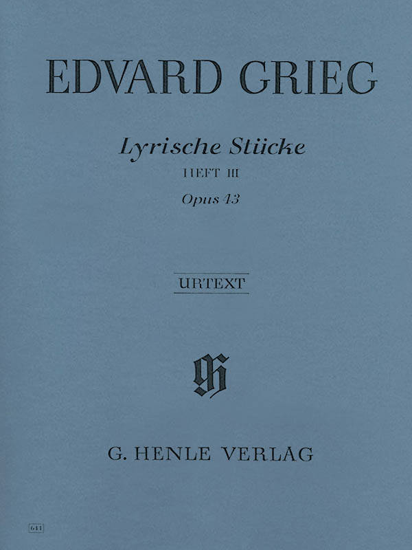 Lyric Pieces Volume III, op. 43 - Grieg /Heinemann /Steen-Nokleberg - Piano - Book