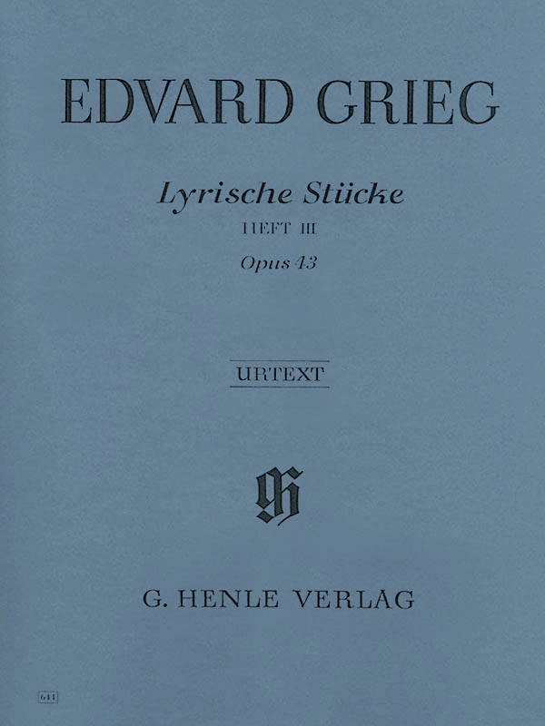 Lyric Pieces Volume III, op. 43 - Grieg /Heinemann /Steen-Nokleberg - Piano - Book