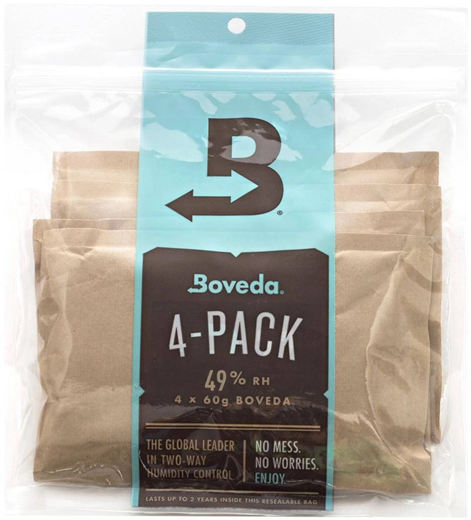 Boveda 70g 49% RH 2-Way Humidity Control Pack - 4 Pack