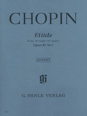 G. Henle Verlag - Etude E major op. 10 no. 3 - Chopin /Zimmermann /Keller - Piano - Sheet Music