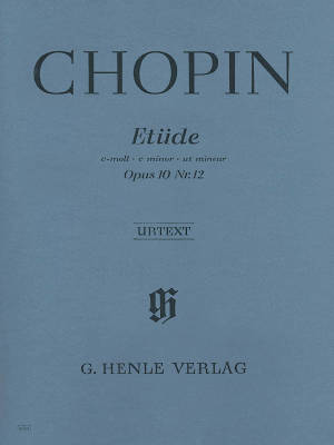 G. Henle Verlag - Etude c minor op. 10 no. 12 (Revolution) - Chopin/Zimmermann/Keller - Piano - Sheet Music