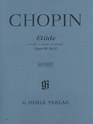 G. Henle Verlag - Etude c minor op. 10 no. 12 (Revolution) - Chopin/Zimmermann/Keller - Piano - Sheet Music