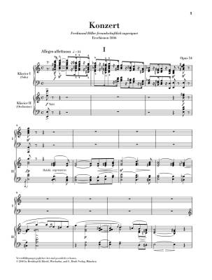 Piano Concerto a minor op. 54 - Schumann/Jost/Uchida - Piano/Piano Reduction (2 Pianos, 4 Hands) - Book