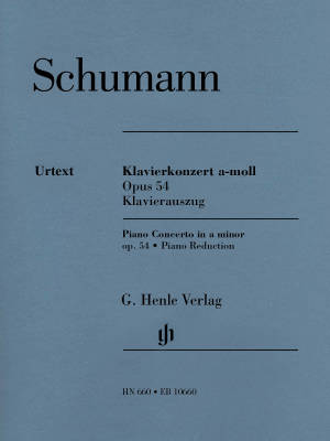 G. Henle Verlag - Piano Concerto a minor op. 54 - Schumann/Jost/Uchida - Piano/Piano Reduction (2 Pianos, 4 Hands) - Book
