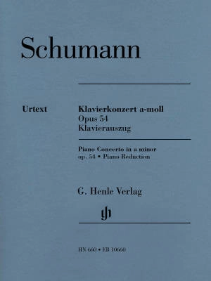 G. Henle Verlag - Piano Concerto a minor op. 54 - Schumann/Jost/Uchida - Piano/Piano Reduction (2 Pianos, 4 Hands) - Book