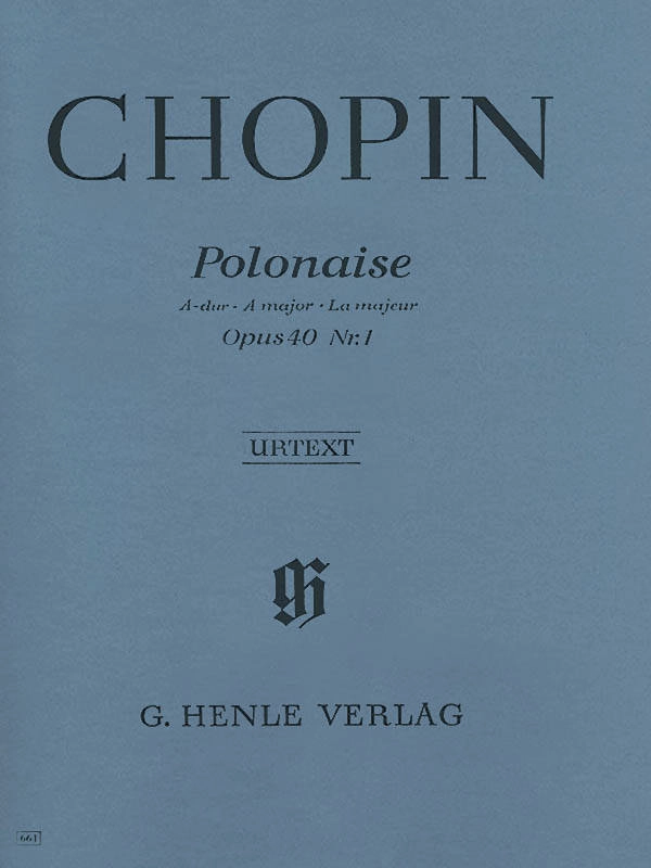 Polonaise A major op. 40 no. 1 (Militaire) - Chopin /Zimmermann /Theopold - Piano - Sheet Music